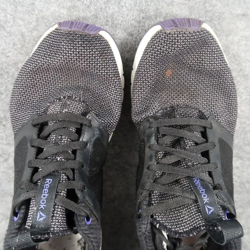 Reebok Shoes Womens 8.5 Athletic Trainers Running Sport Sneakers Black Lace Up - Picture 8 of 12